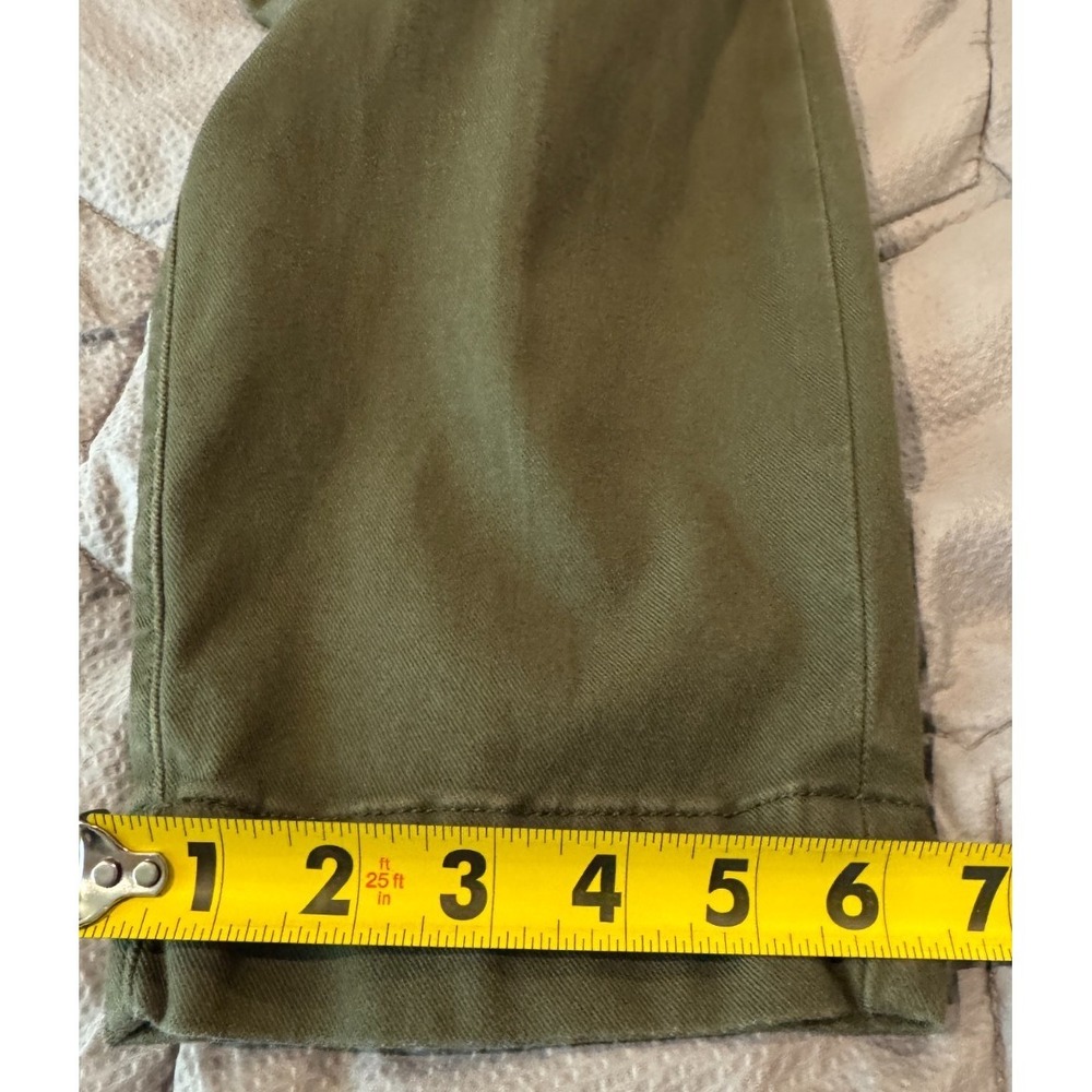 SPANX Straight Leg Twill Pant Women's Small Petite Green - Picture 9 of 10